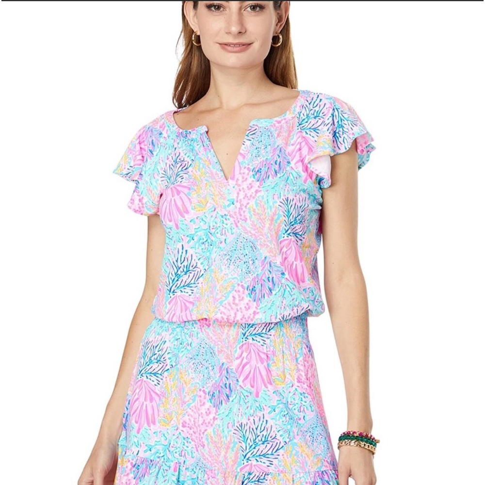 Lilly Pulitzer Romper, only worn once, Excellent condition. Size Large.